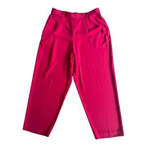 Maggie McNauchton Red Wide Leg Dress Pants Size 2X Women